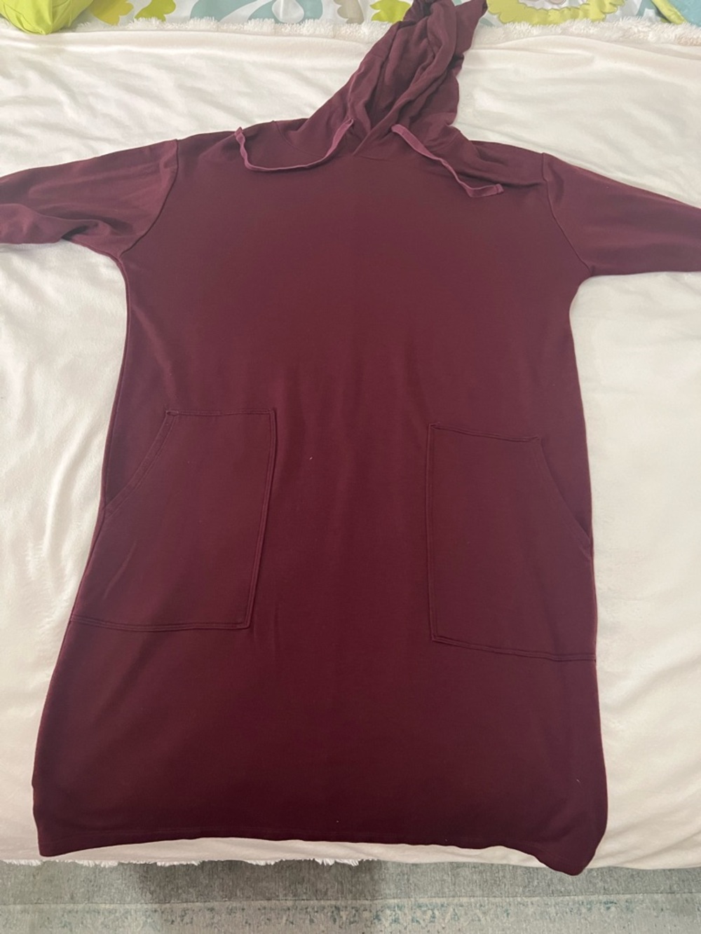 LOFT Outlet Maroon Hooded Dress